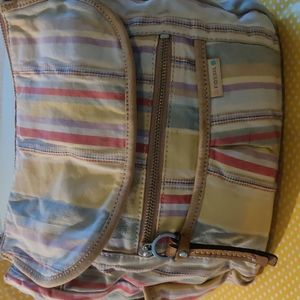 Fossil canvas backpack
